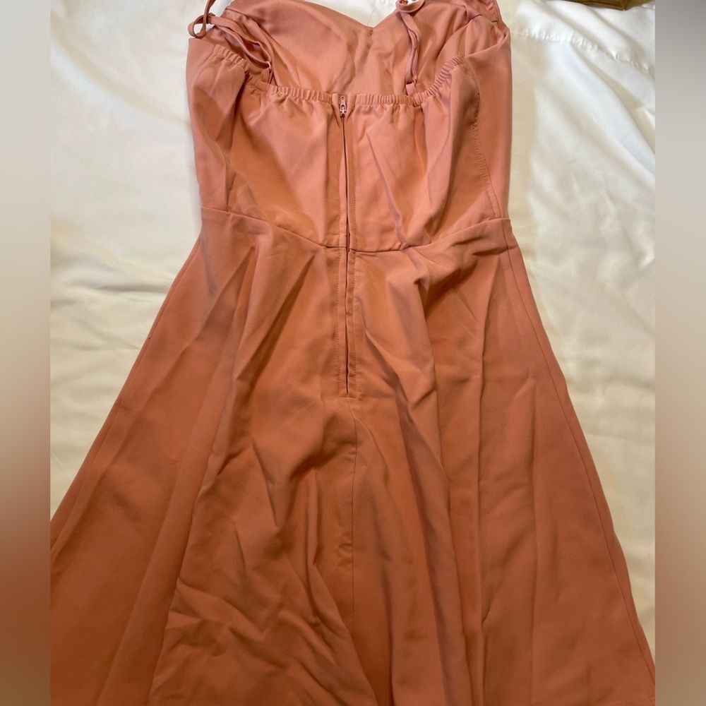 Trixxi size medium peach/Salem colored mini dress - Picture 4 of 6